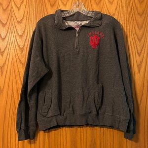 Indiana University Size XL Quarter zip Sweatshirt